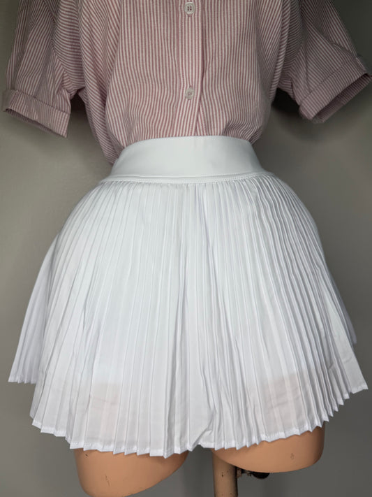 Sporty School Skort in White