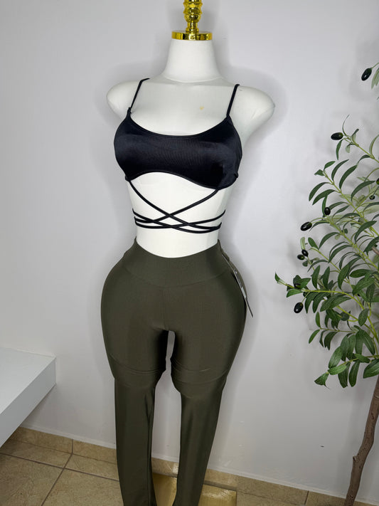 Satin leggings