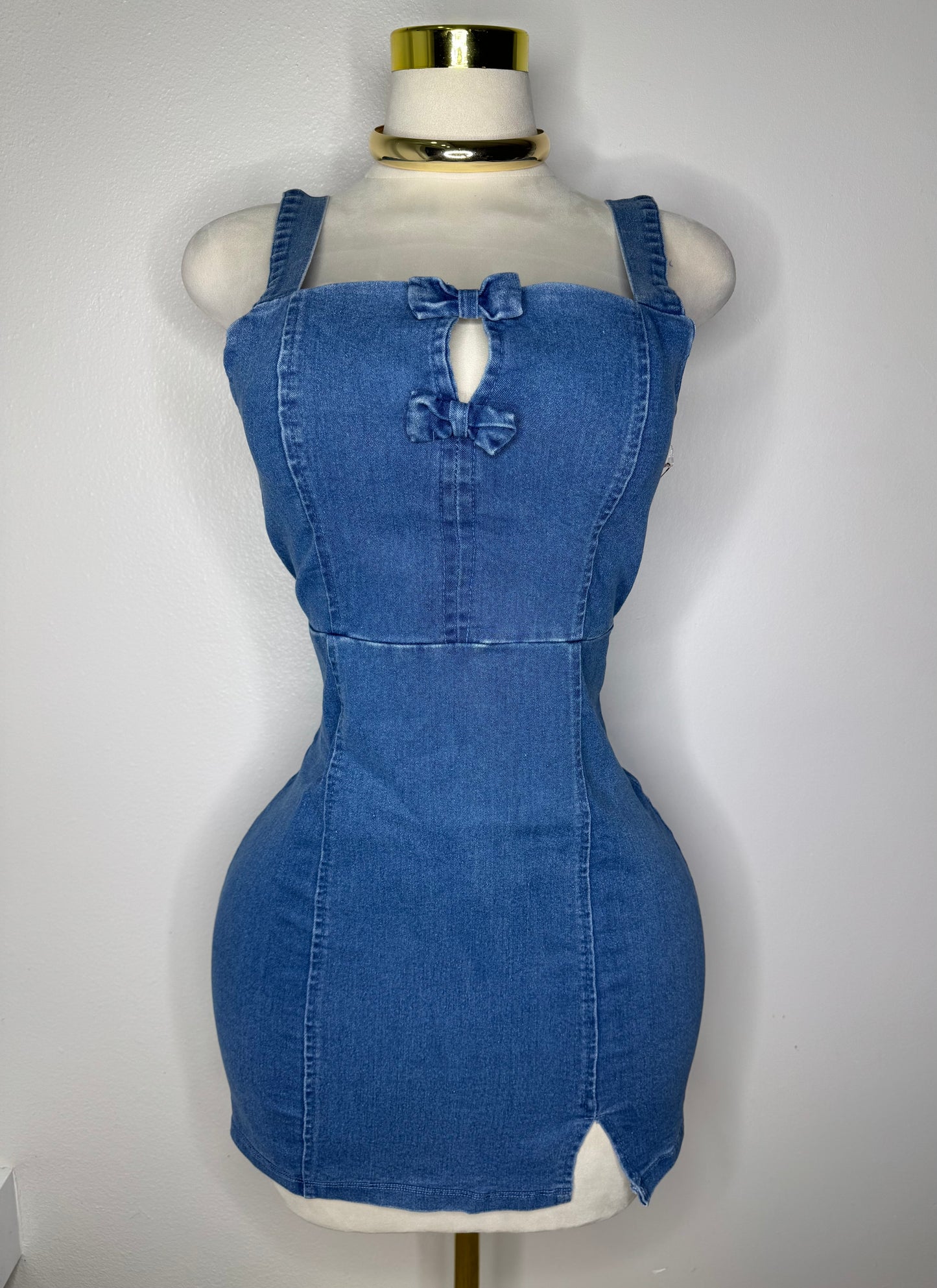 Denim Bows Dress