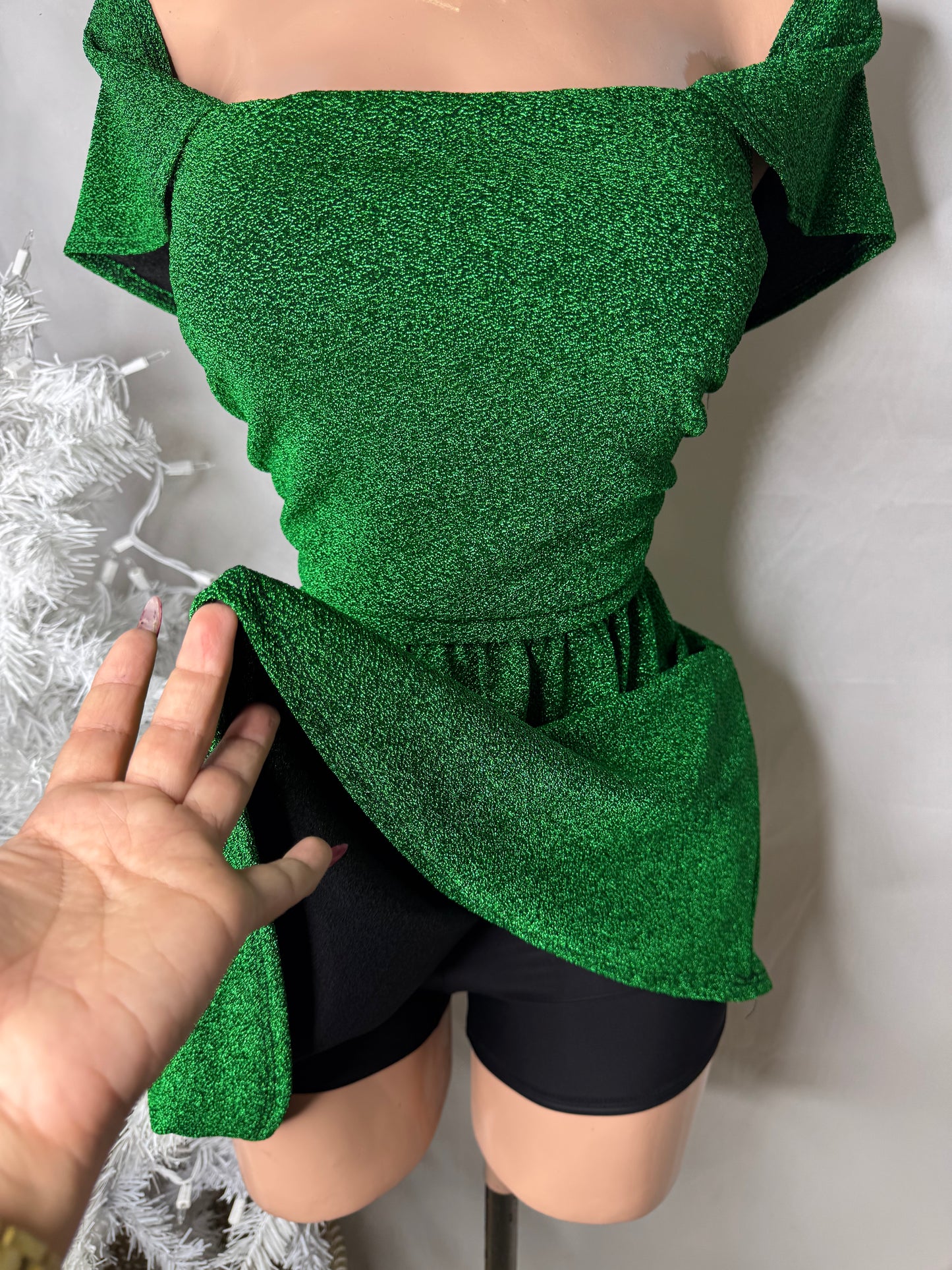 Shine Dress In Green