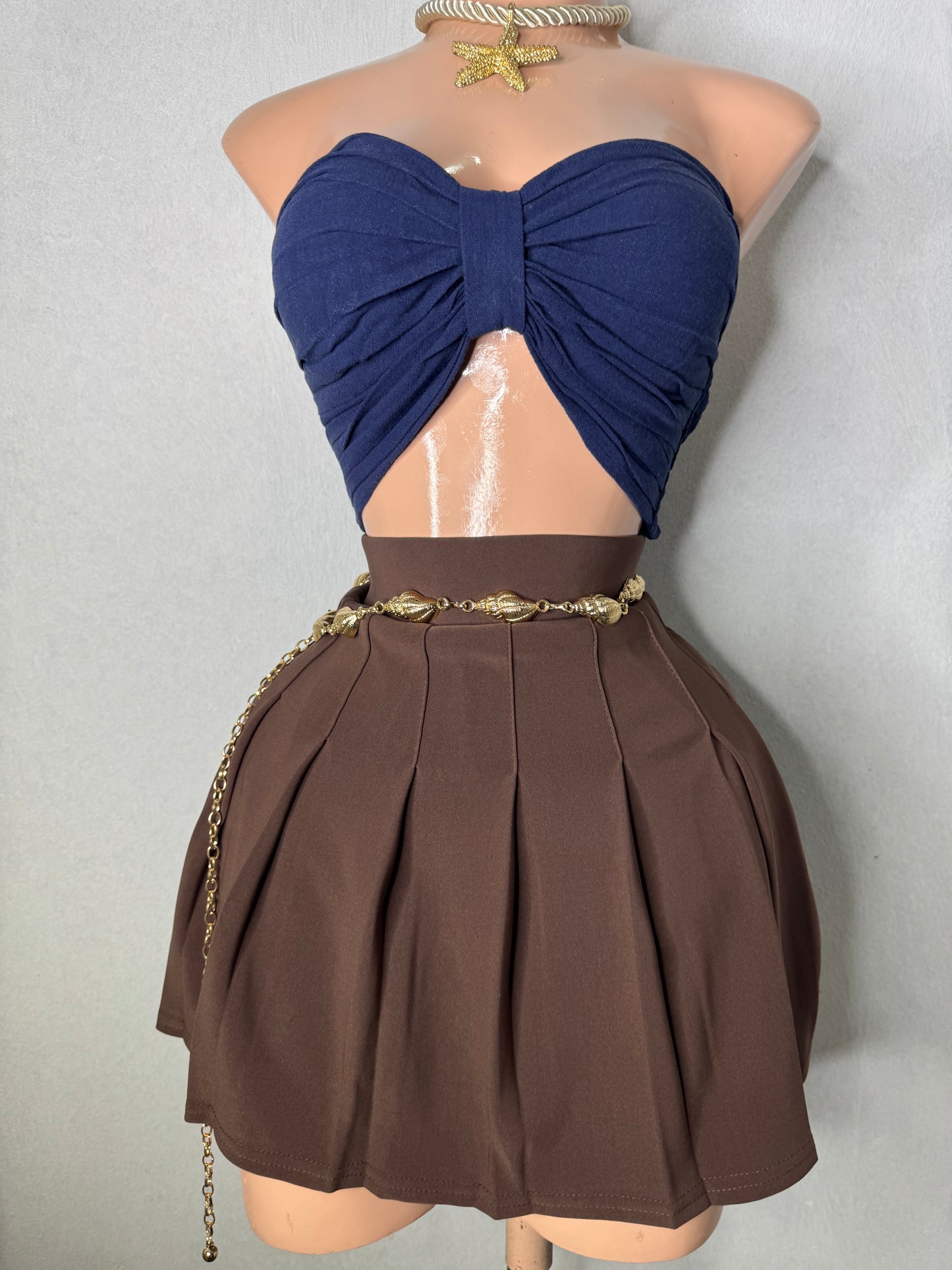 Brown School Skort