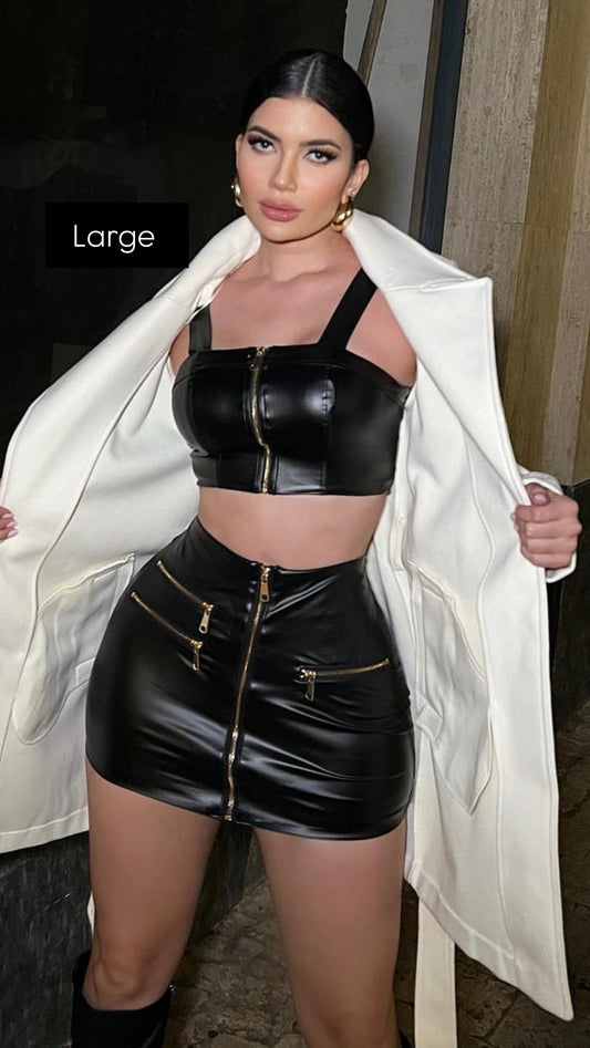 Set Leather Negro LARGE