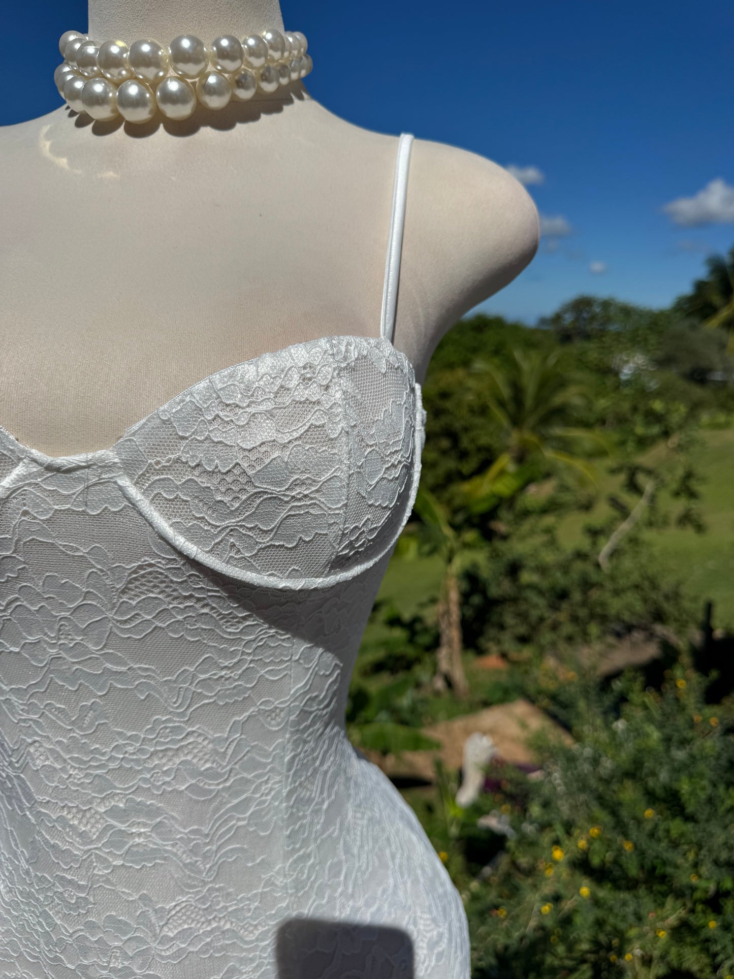 White Lace Maxi Dress