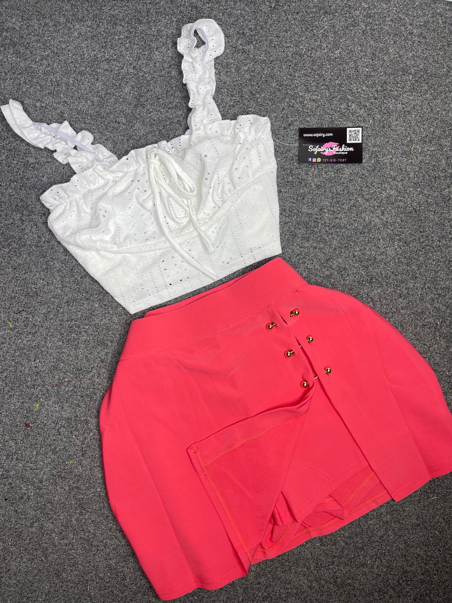 Pin Skort Coral