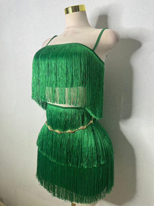 Green Tassel Set