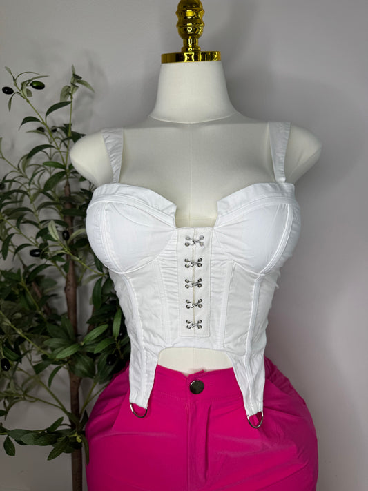 Perfect Corset Top In white