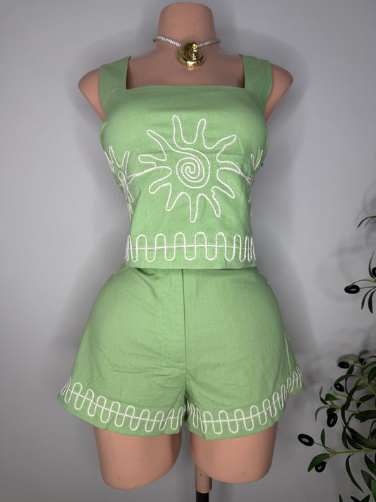 Vacay Hilo Set in Green