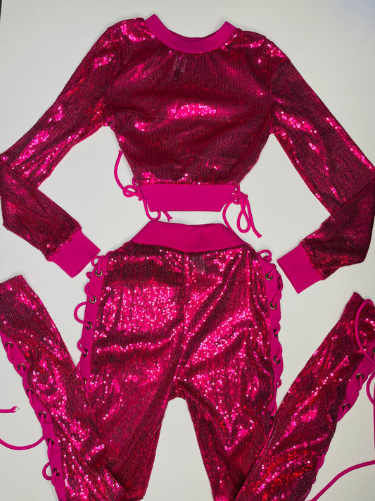 Barbie Pink Sequin Set