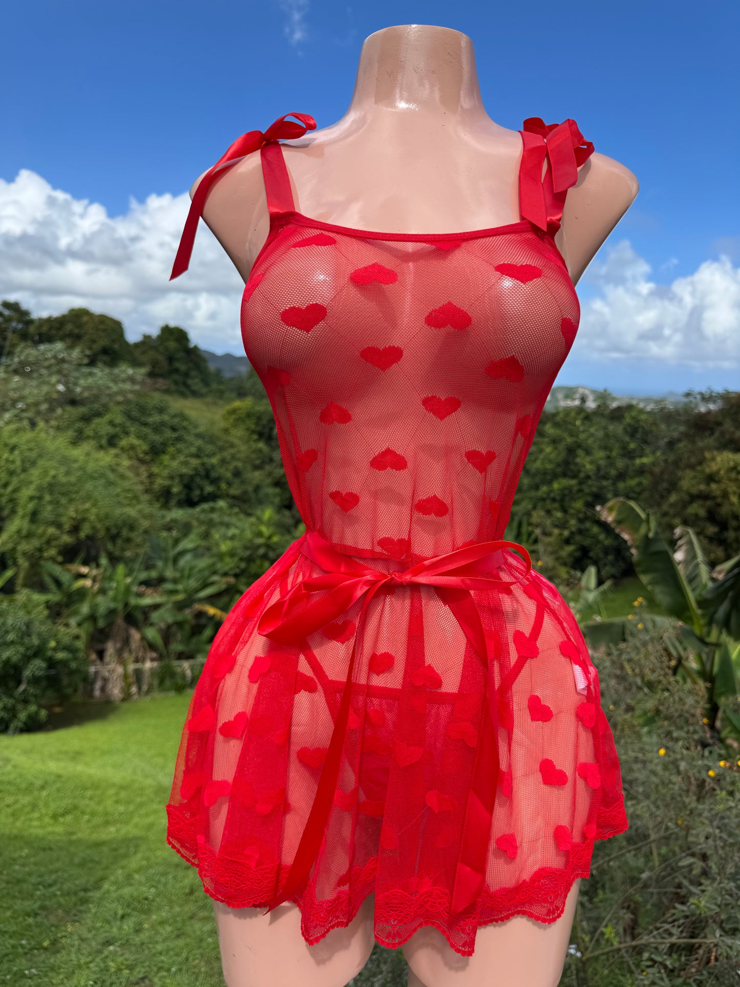 Red Hearts Baby Doll 2-pcs