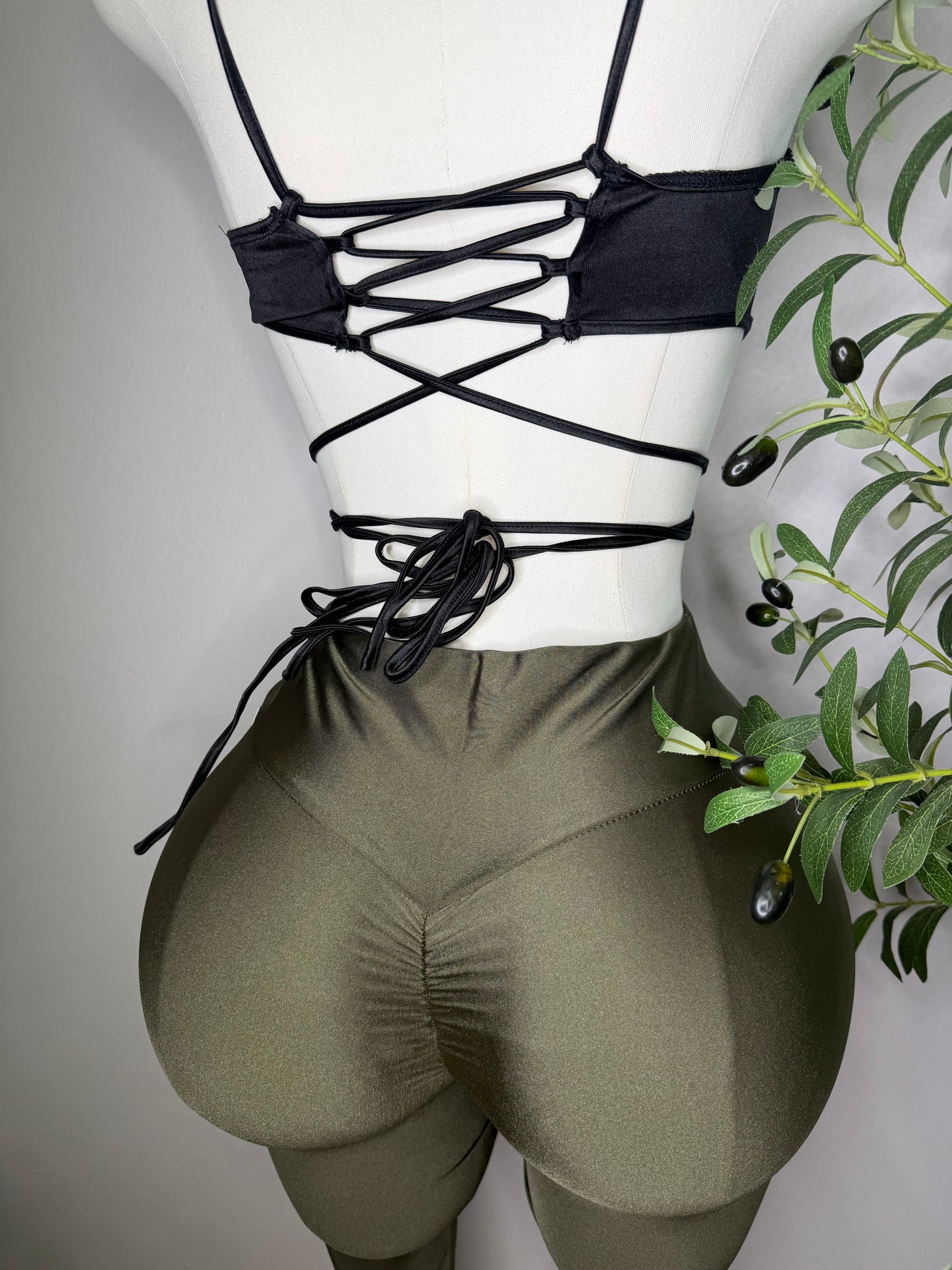 Satin leggings