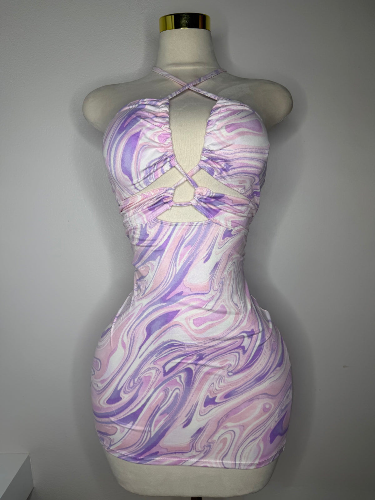 Marble Purple Pink Dress