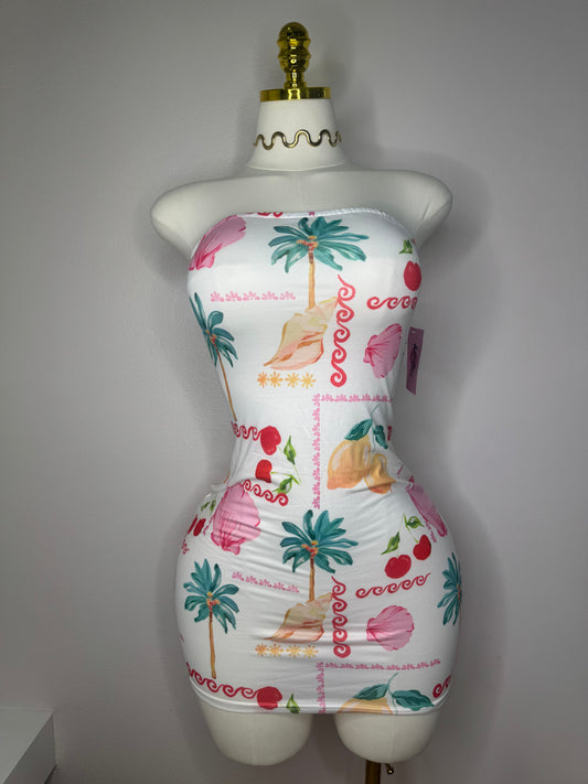 Palms and Seashells Dress