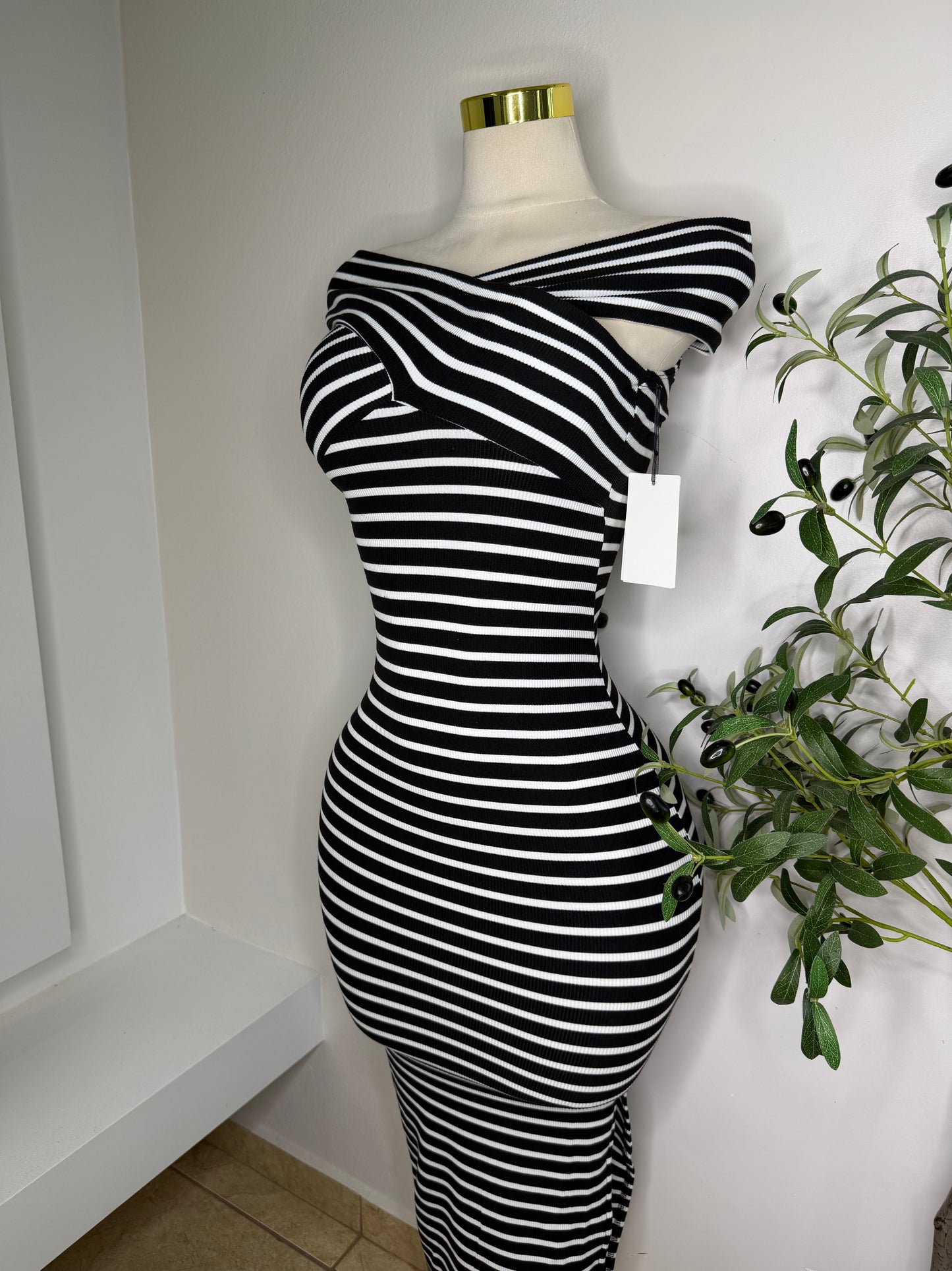 Stripes Mid Dress