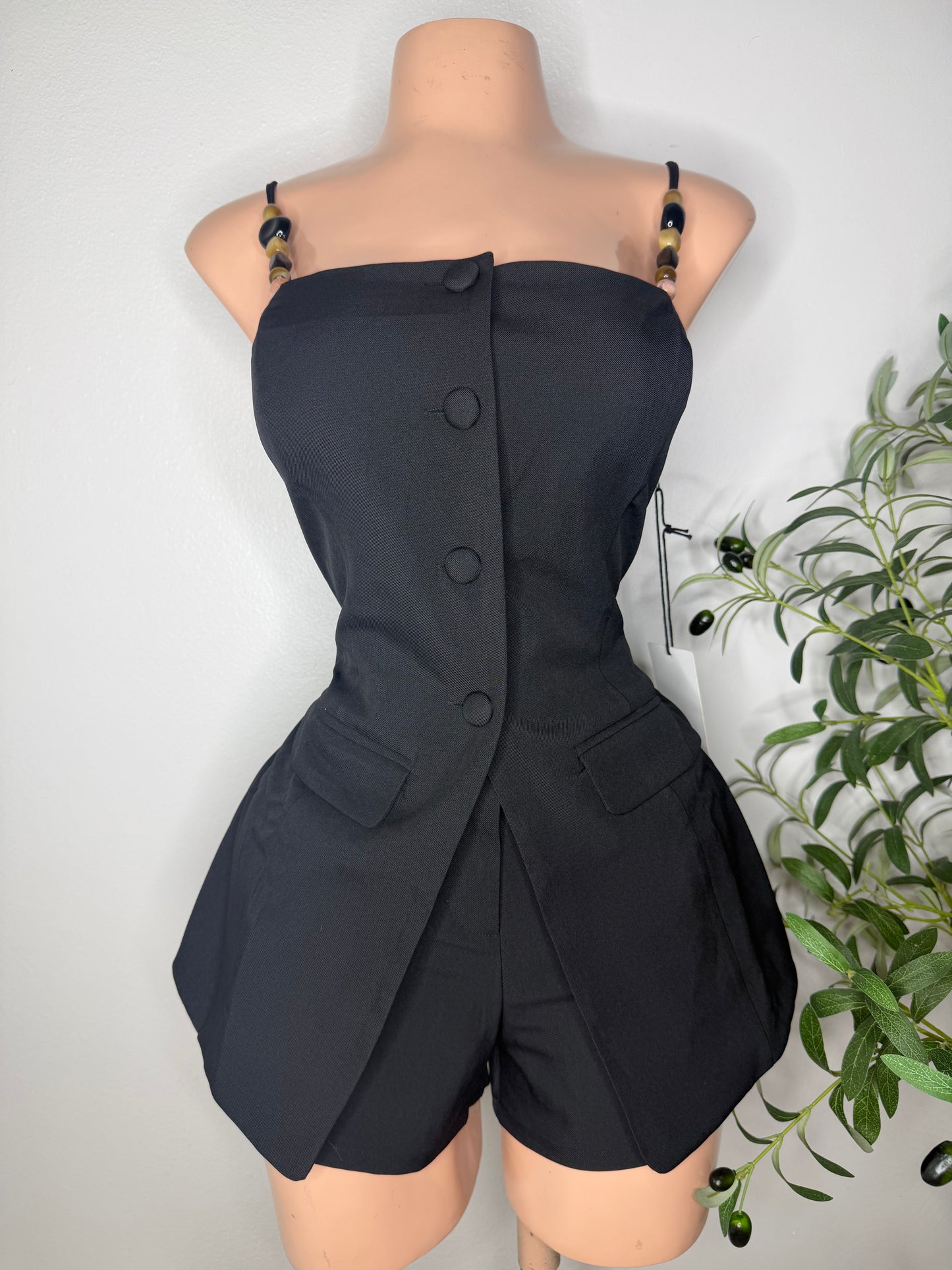 Onyx Chic Romper