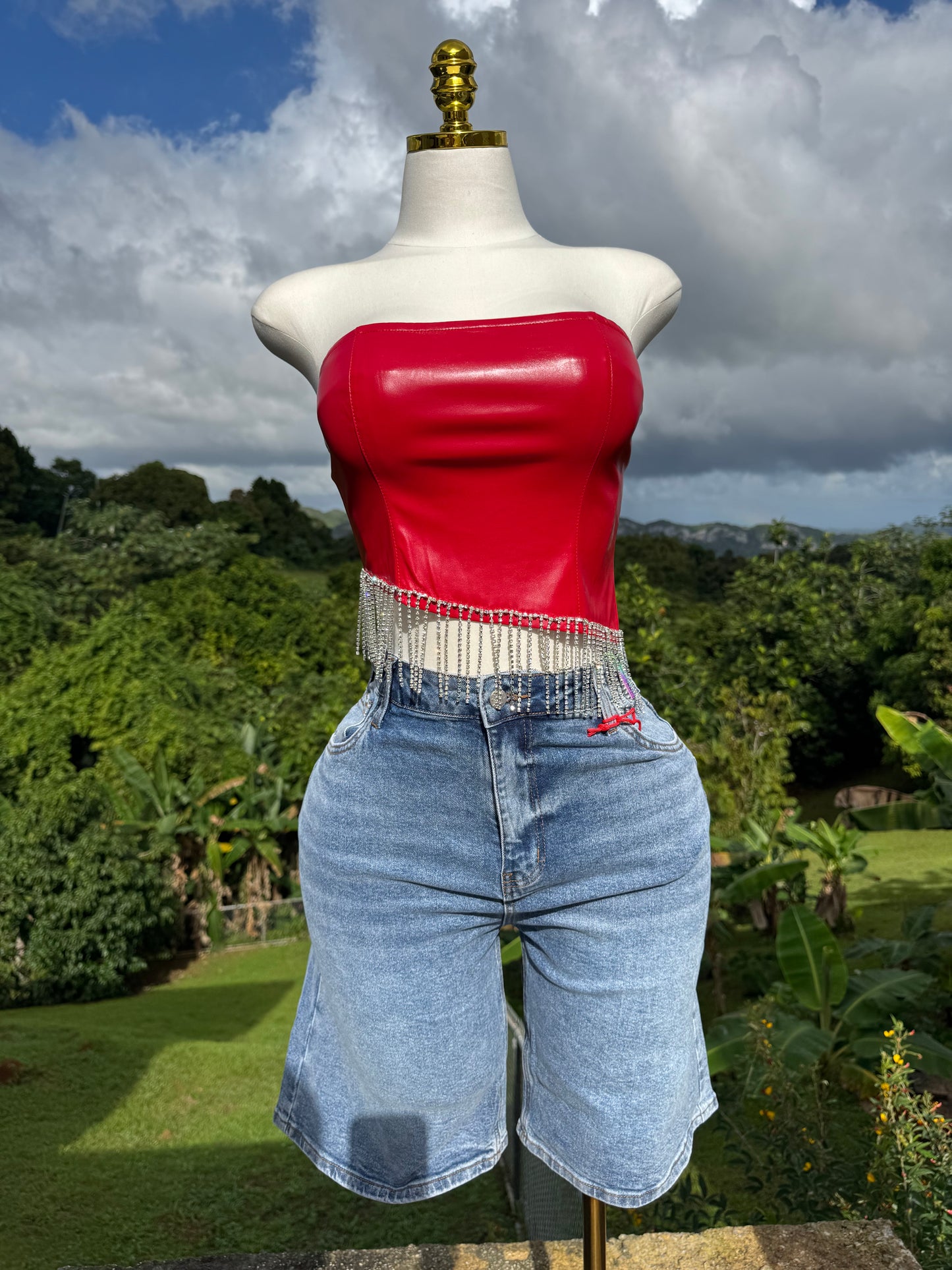 Adjustable Waist Vibrant Jort