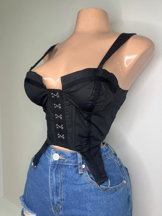 Perfect Corset Top In Black