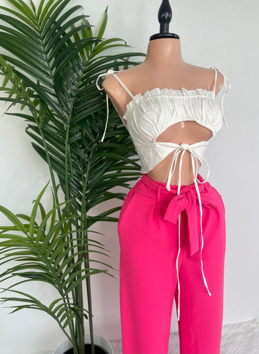 Pink Belted Trousers 💕