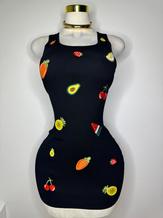 Fruits Dress 🍒🥑🍉🍋‍🟩🥕🍓 High Quality