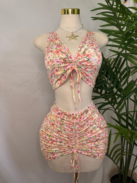 Pinky Flowers Set