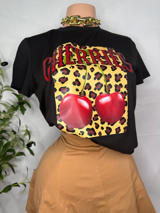 Cherry Leopardo Shirt