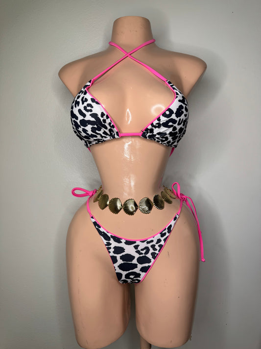 Leopard Pink Bikini SMALL