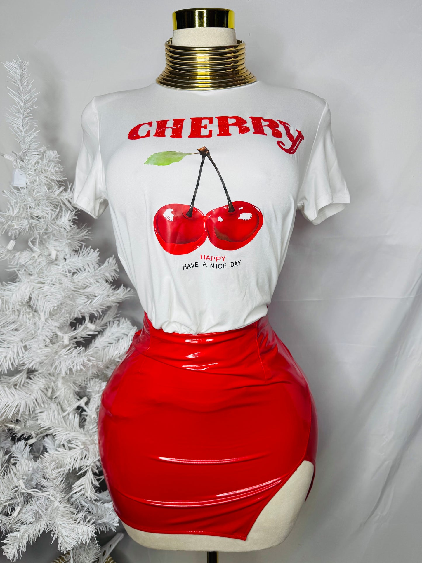 🍒Cherry 🍒 Tshirt en Blanca