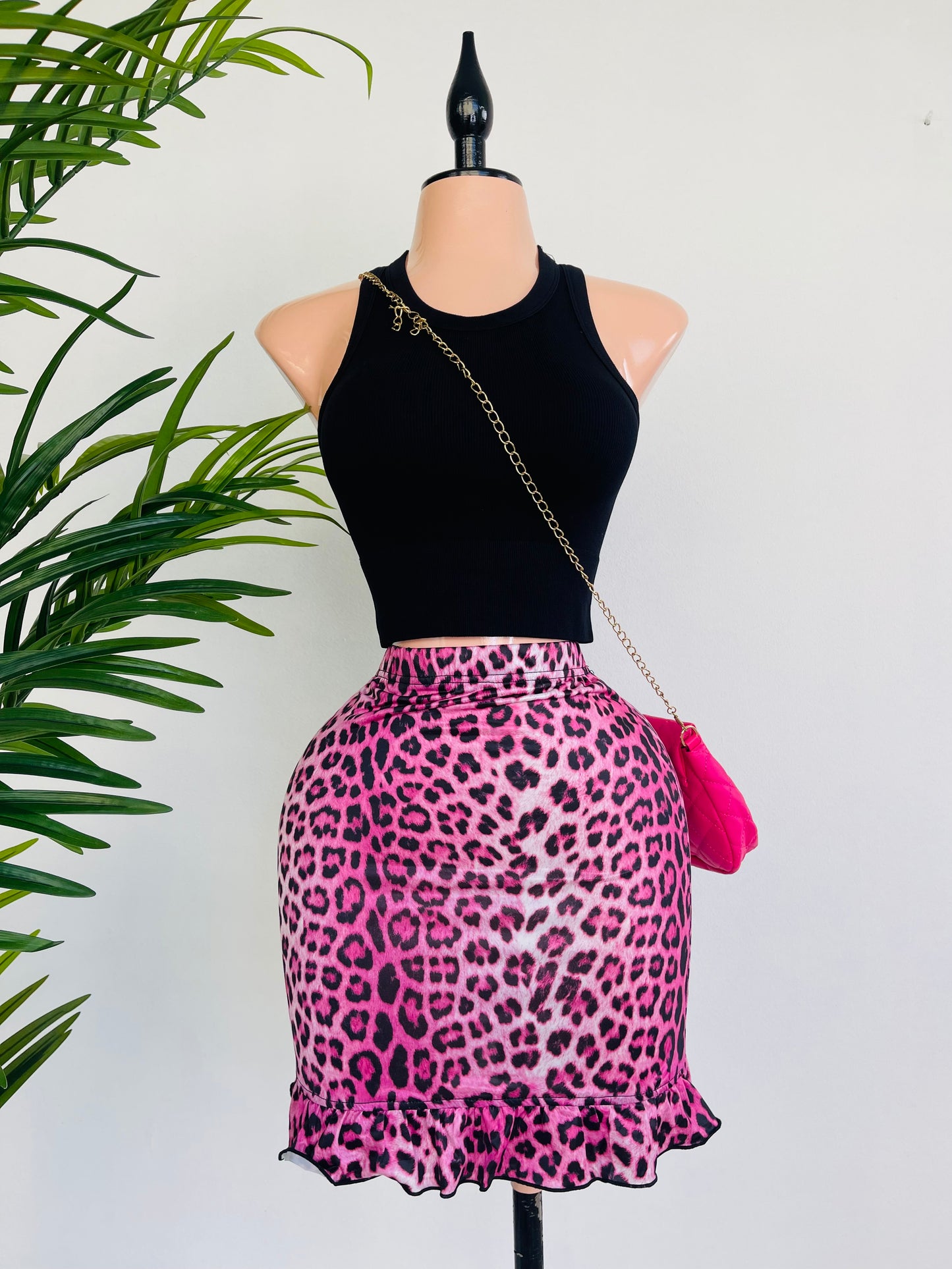 Falda Pink Leopard