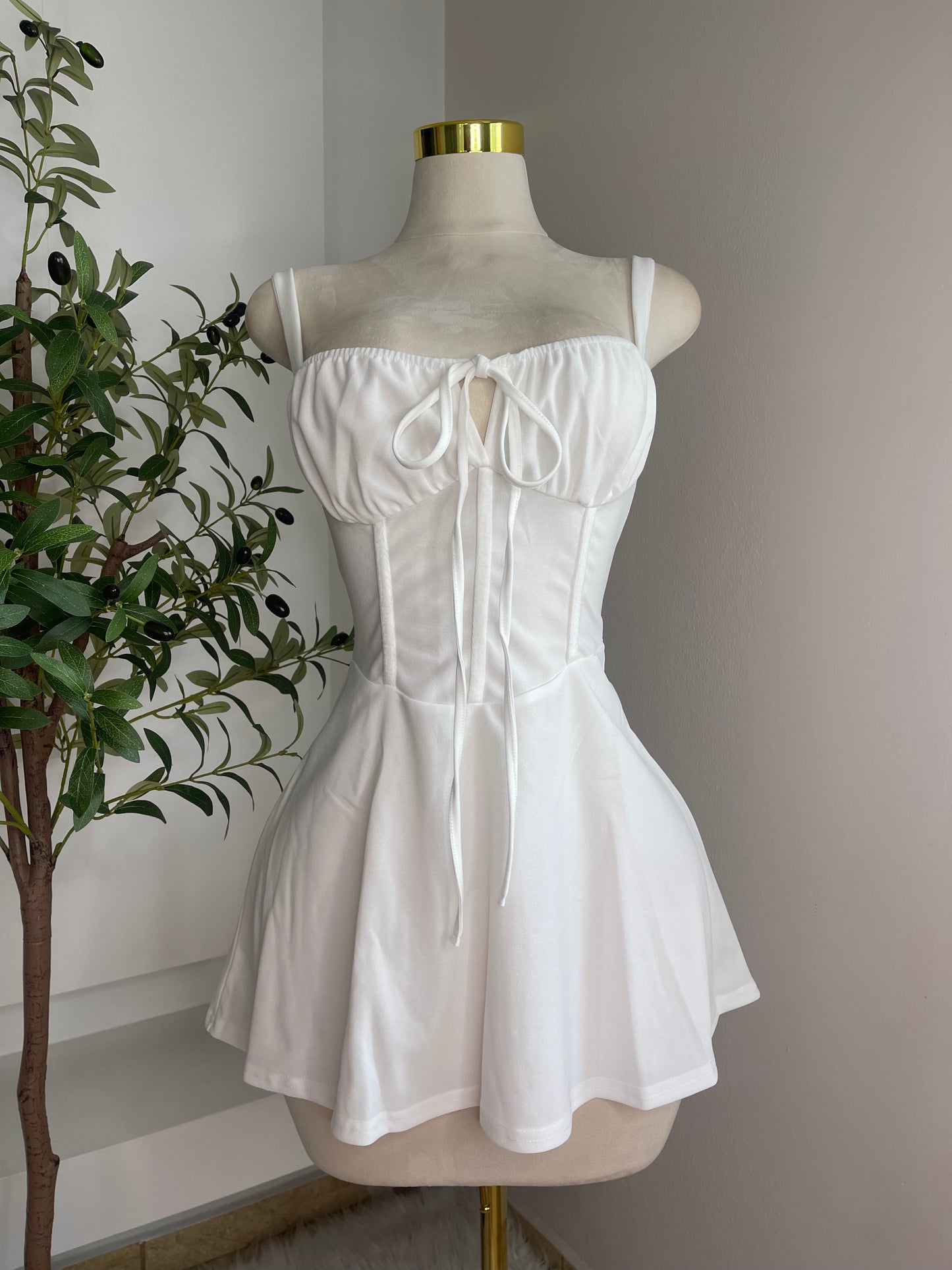 Coquette Dress White