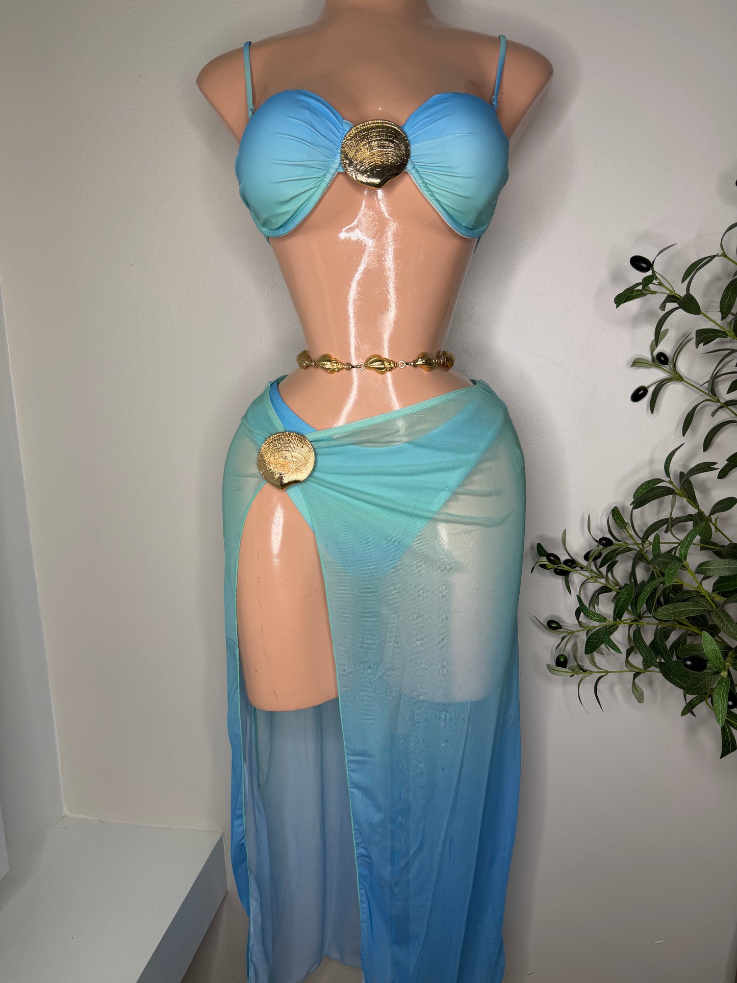 Sirena Bikini Set 3 Piezas