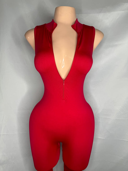 Jumpsuit Super Strech en Rojo ❤️