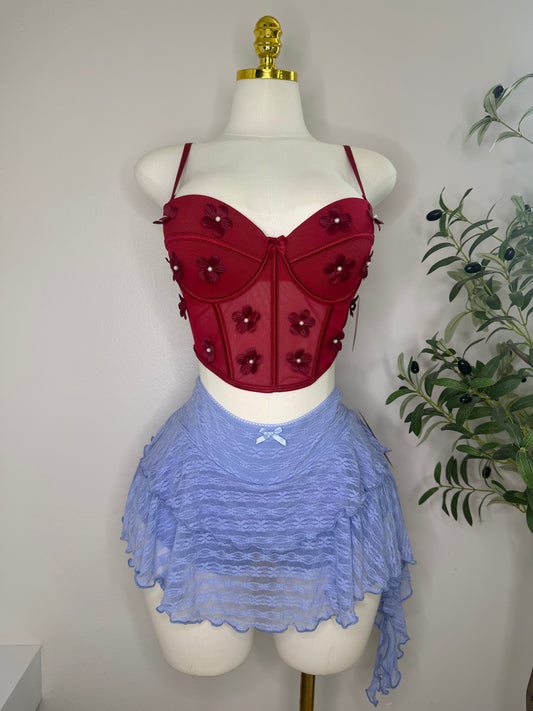 Lacy Skort in Blue