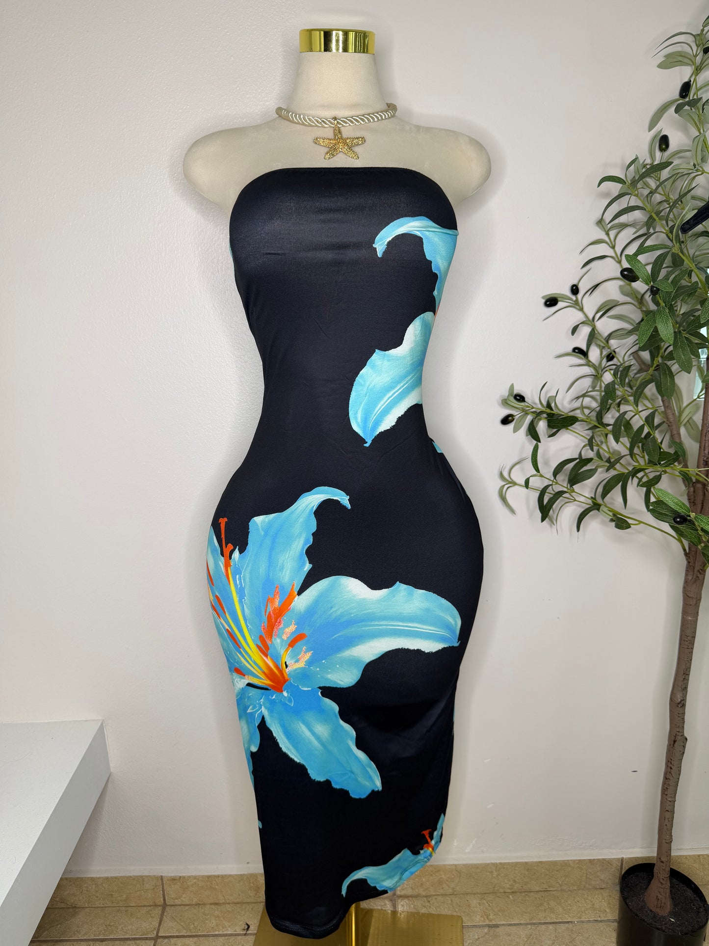 Blue Lilies Dress