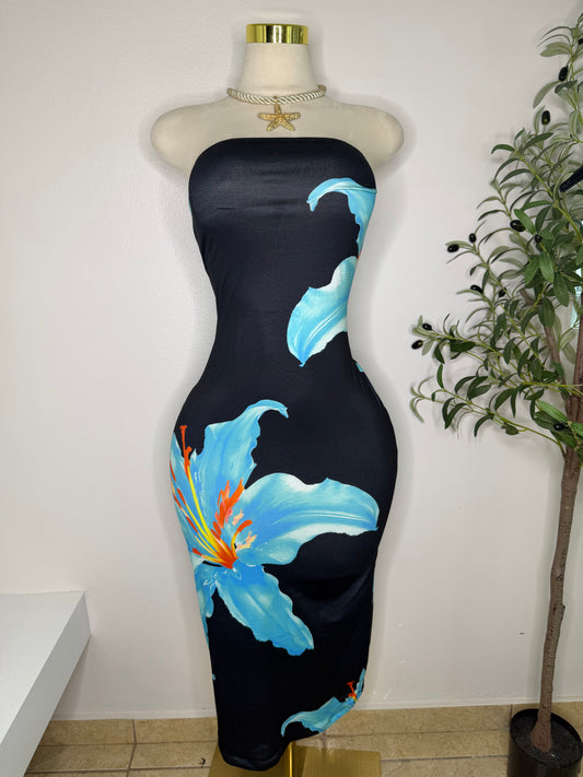 Blue Lilies Dress