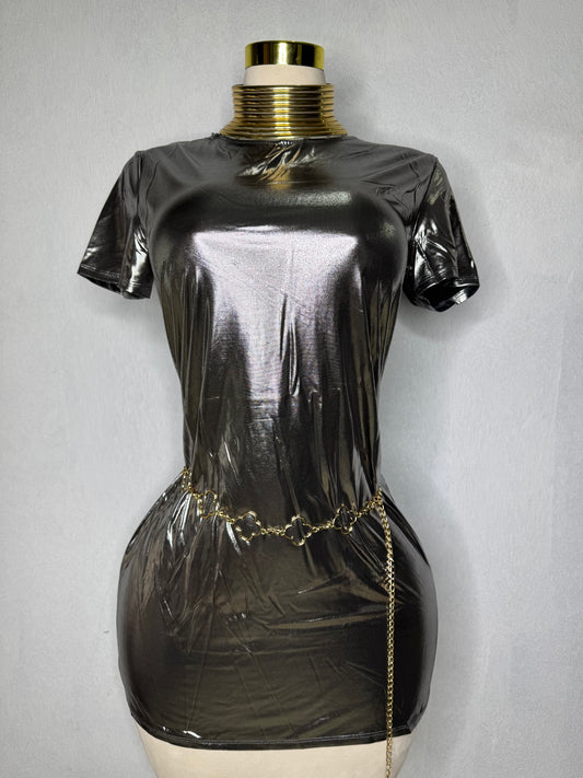 Silver Foil Dress