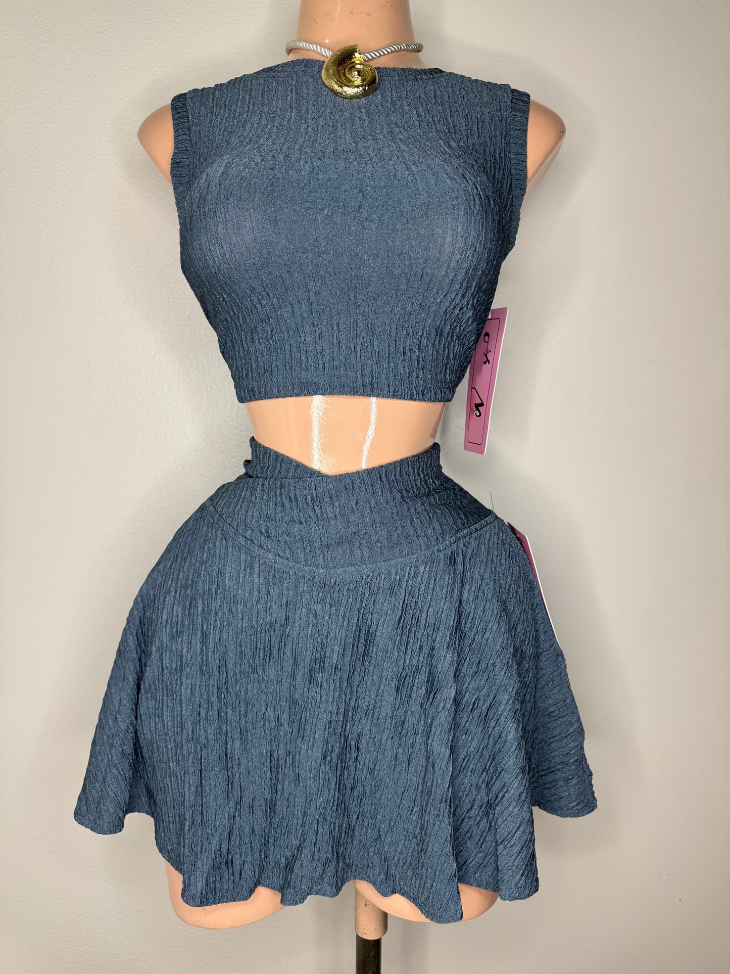 Basic Skort Set in Gray