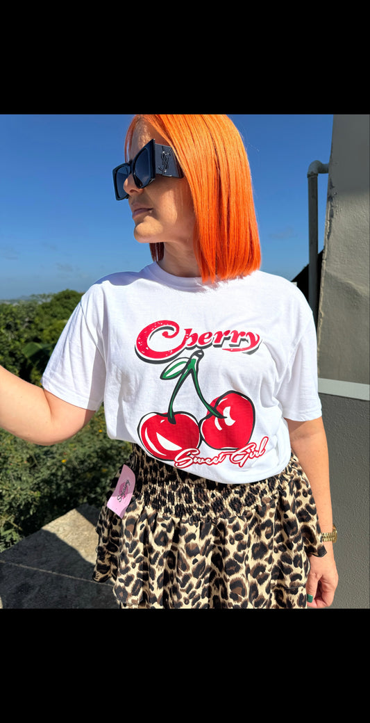 Cherries 🍒 T shirt - Oversized