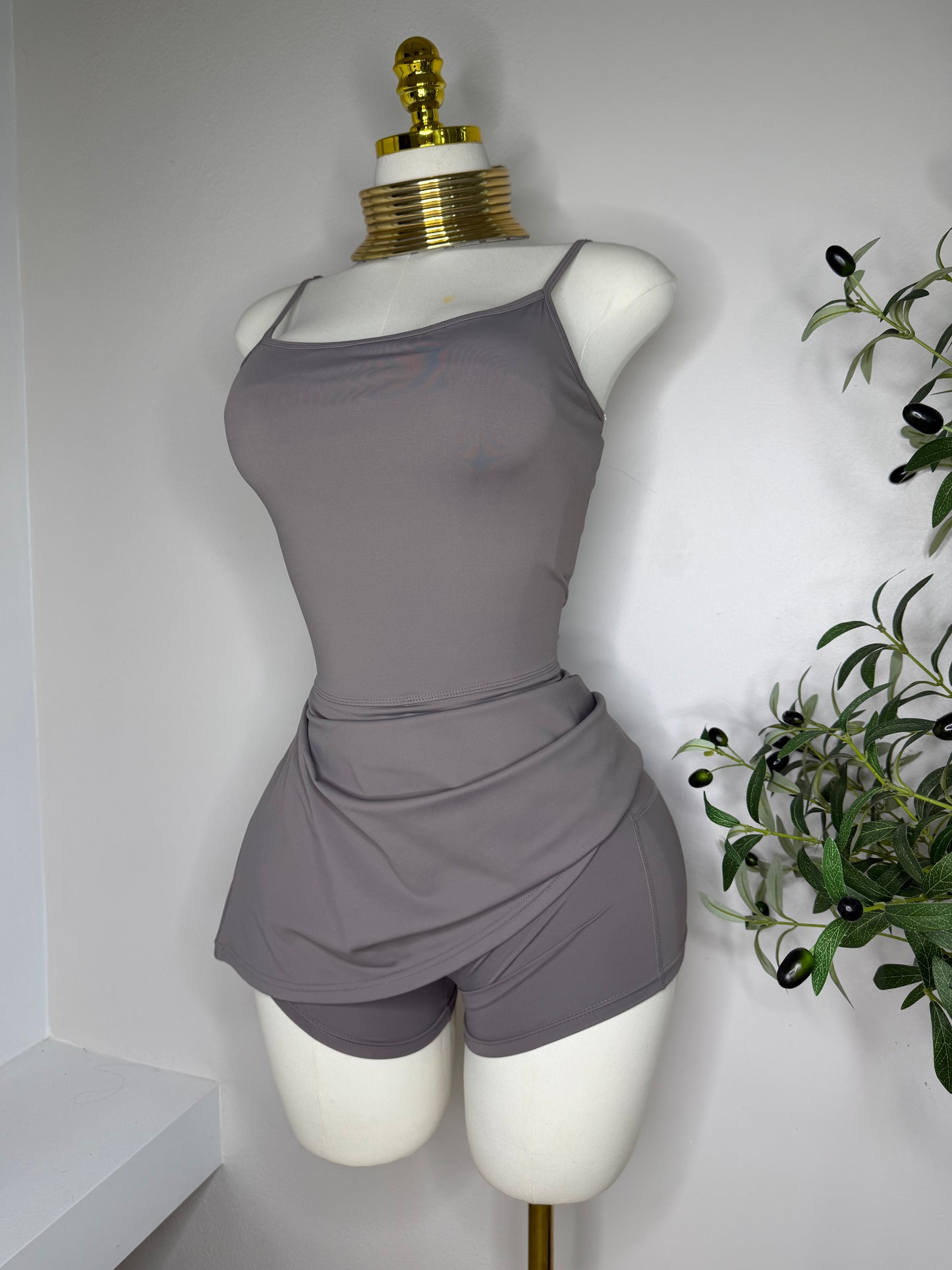 Sporty Dress in Taupe