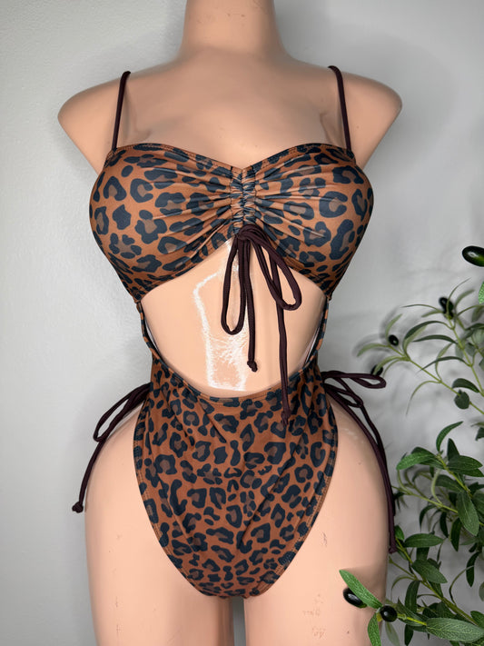 Leopard One Piece Swimsuit