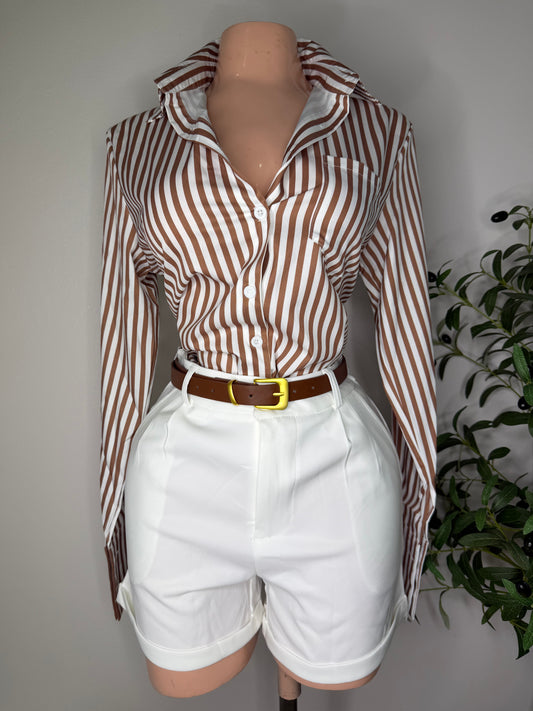 Button Down Stripes Shirt
