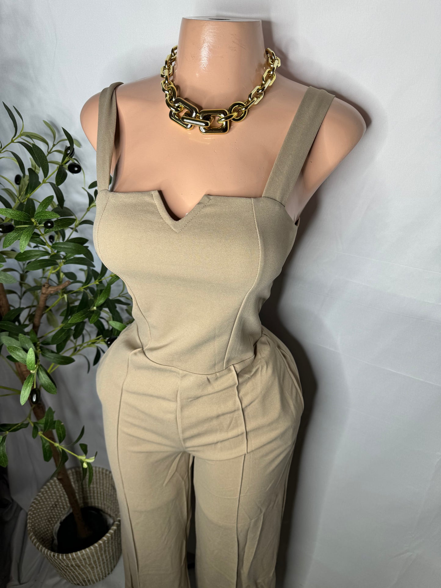 Belinda Jumpsuit Crema