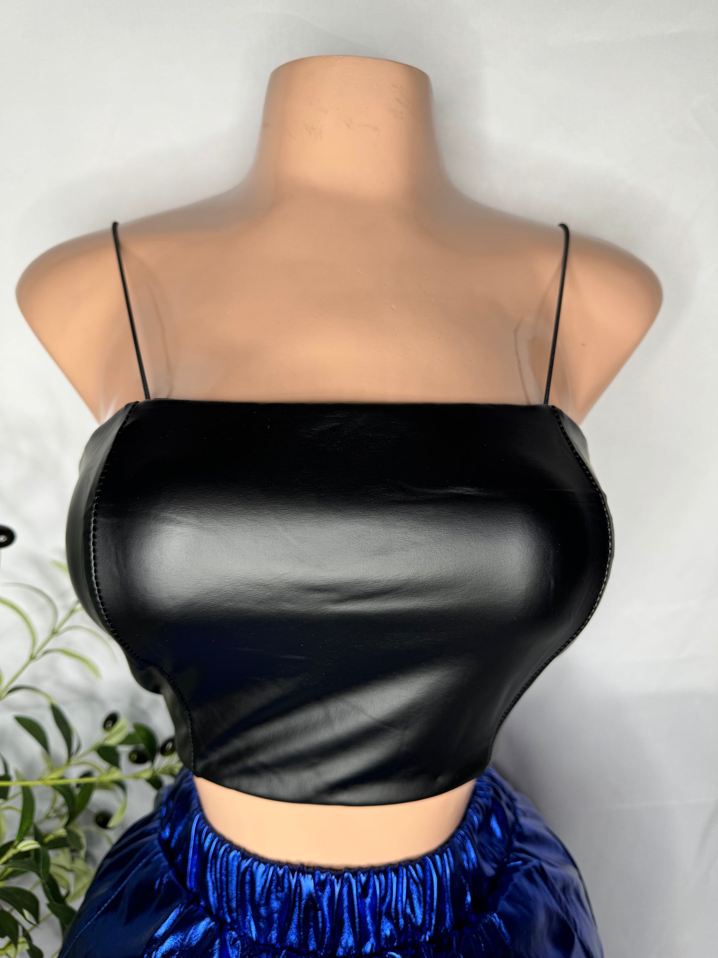 Leather Basic Top