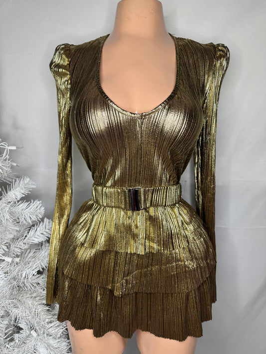 Metallic Gold Dress