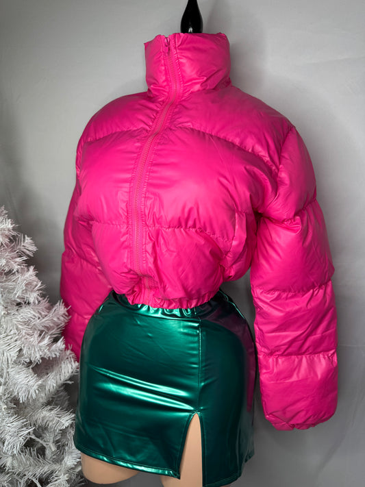 Bubble Gum Puffer Jacket