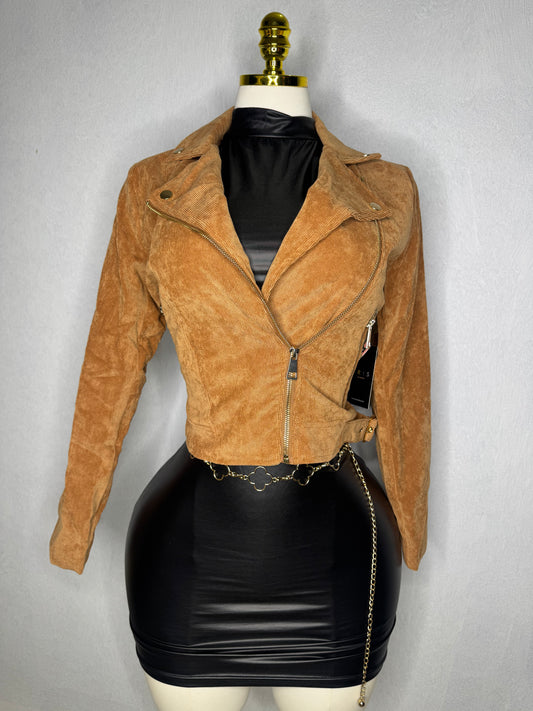 Ribbed Brown Jacket