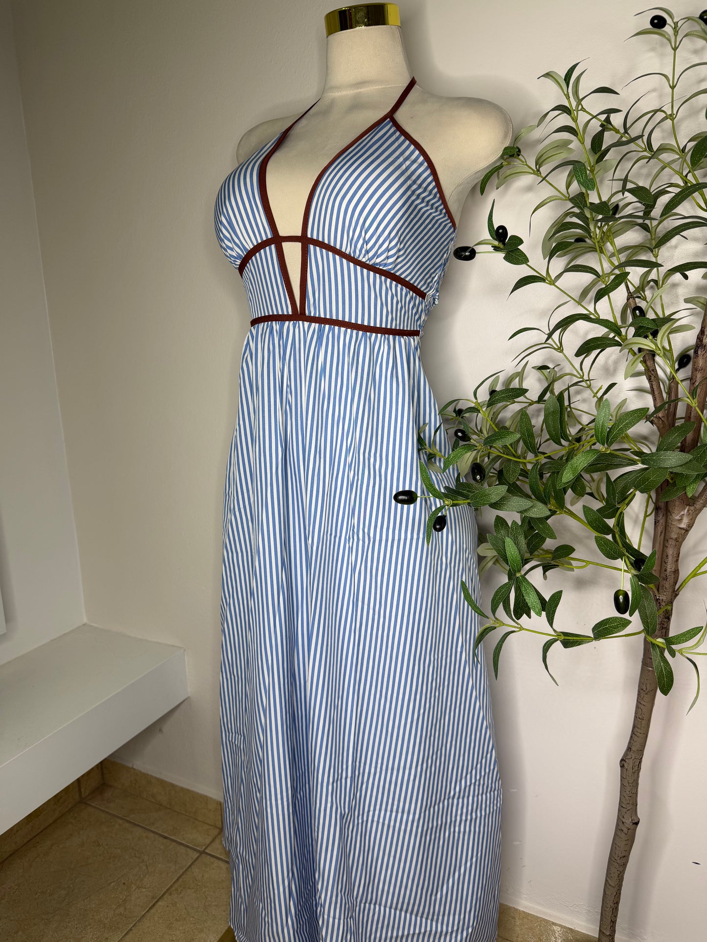Stripes Maxi Dress