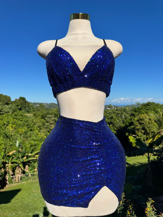 Sequined Royal Set