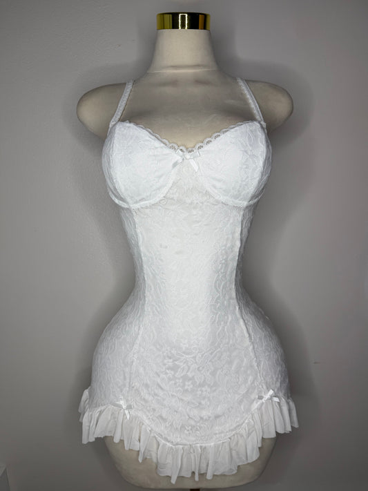 White and Lace Dress