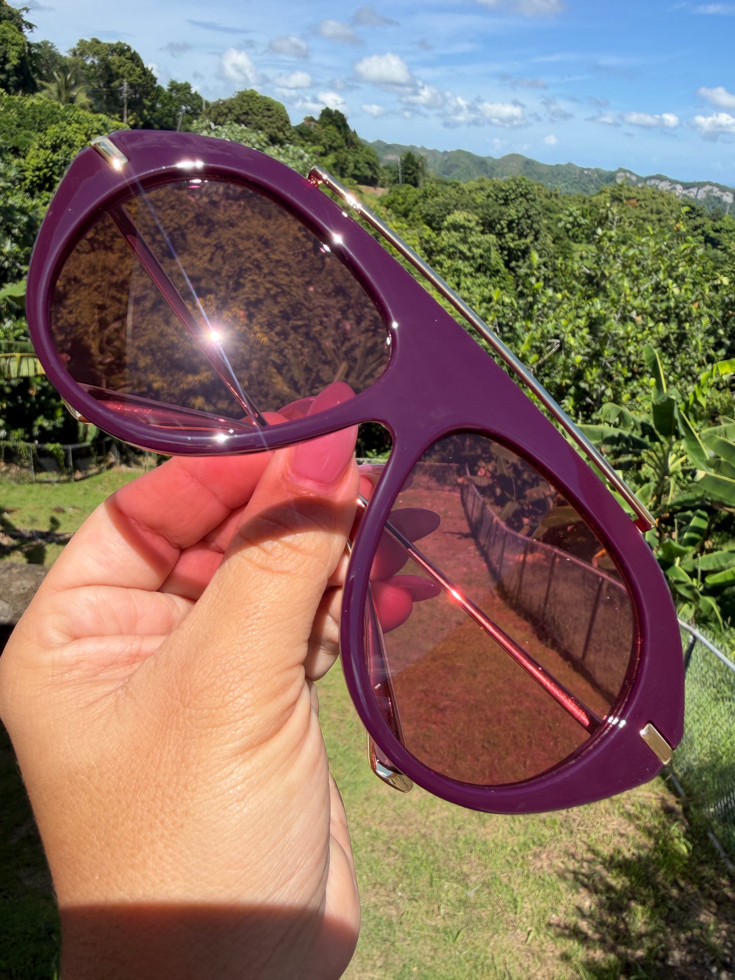 Eggplant Color Sunglasses