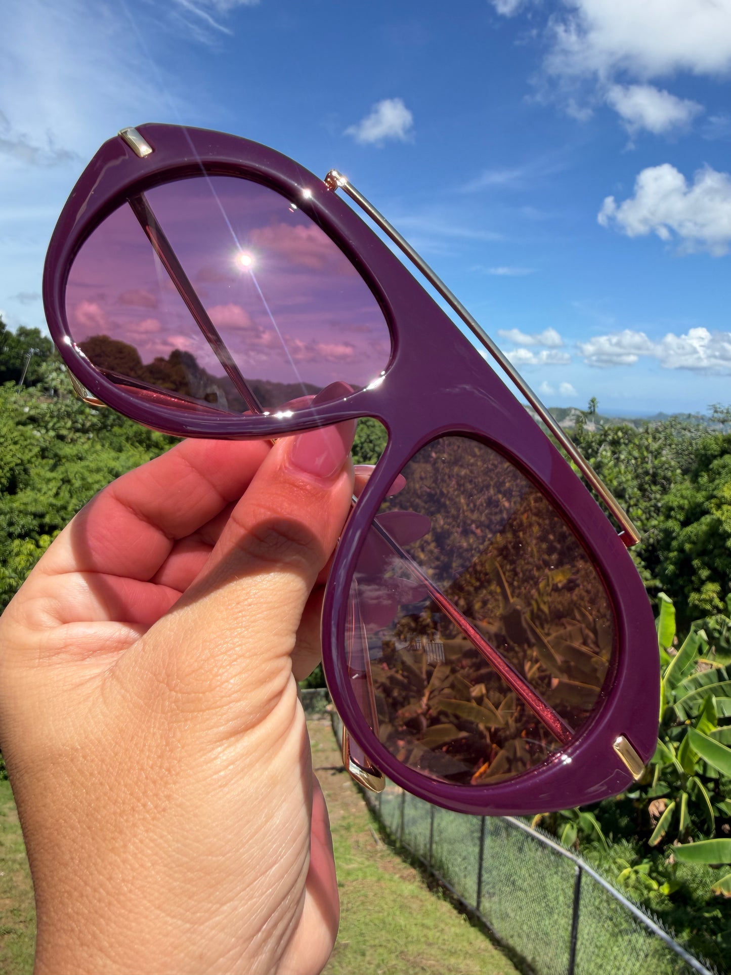 Eggplant Color Sunglasses