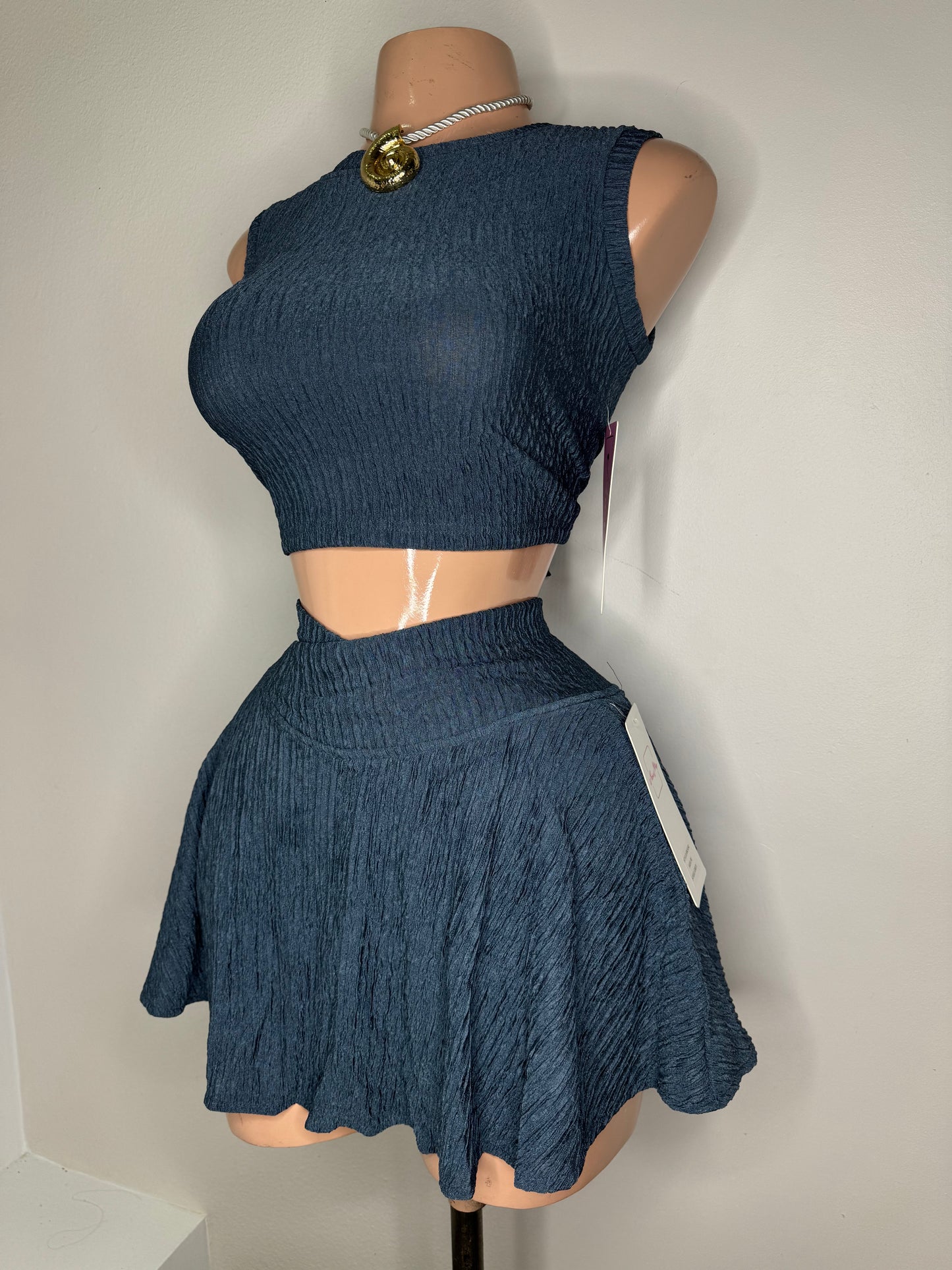 Basic Skort Set in Gray